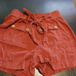 Kapl Rust colored pull on shorts
